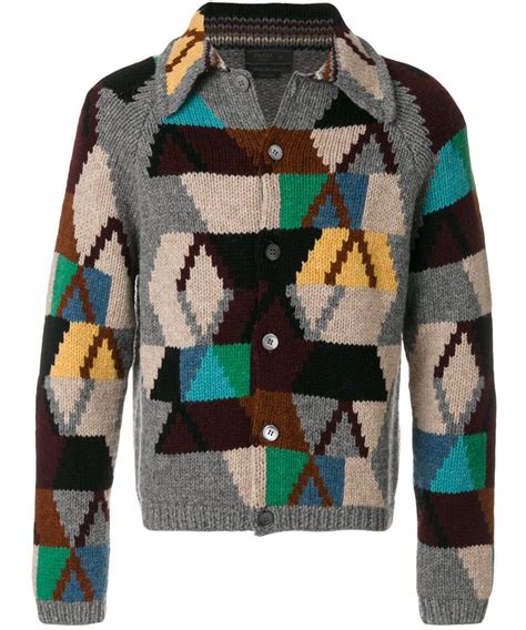 prada cardigan mens|prada cardigan sweater.